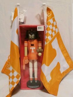 TENNESSEE VOLUNTEERS SMOKEY MASCOT NUTCRACKER AND NEW CAR FLAGS/ WALL  DISPLAYS for Sale in Scottsdale, AZ - OfferUp