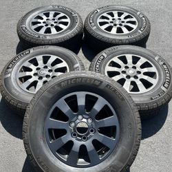 (5) 18” Toyota Wheels 265/70R18 Michelin Tires