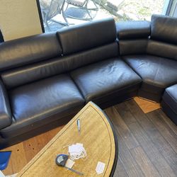 Leather Sectional 