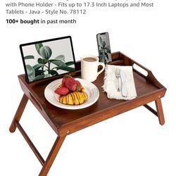 Rossie Home Bamboo Bed Tray BRAND NEW! 