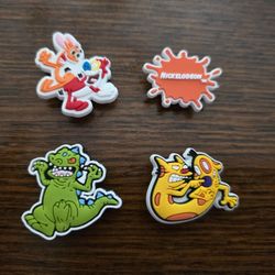 Lot Of 4 Character Shoe Charms 