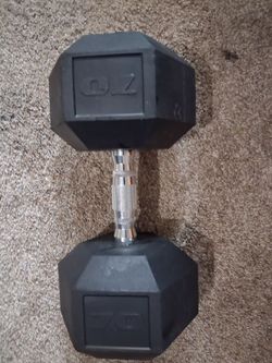 70 pound dumbbell