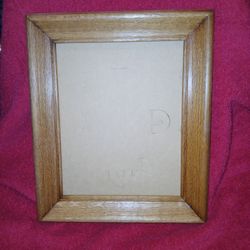 Vintage Oak Picture 8 X 10 Inches