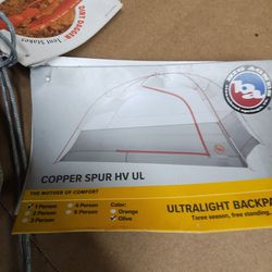 NEW Big Agnes Copper Spur Hv UL 1 Tent Backpacking Camping 