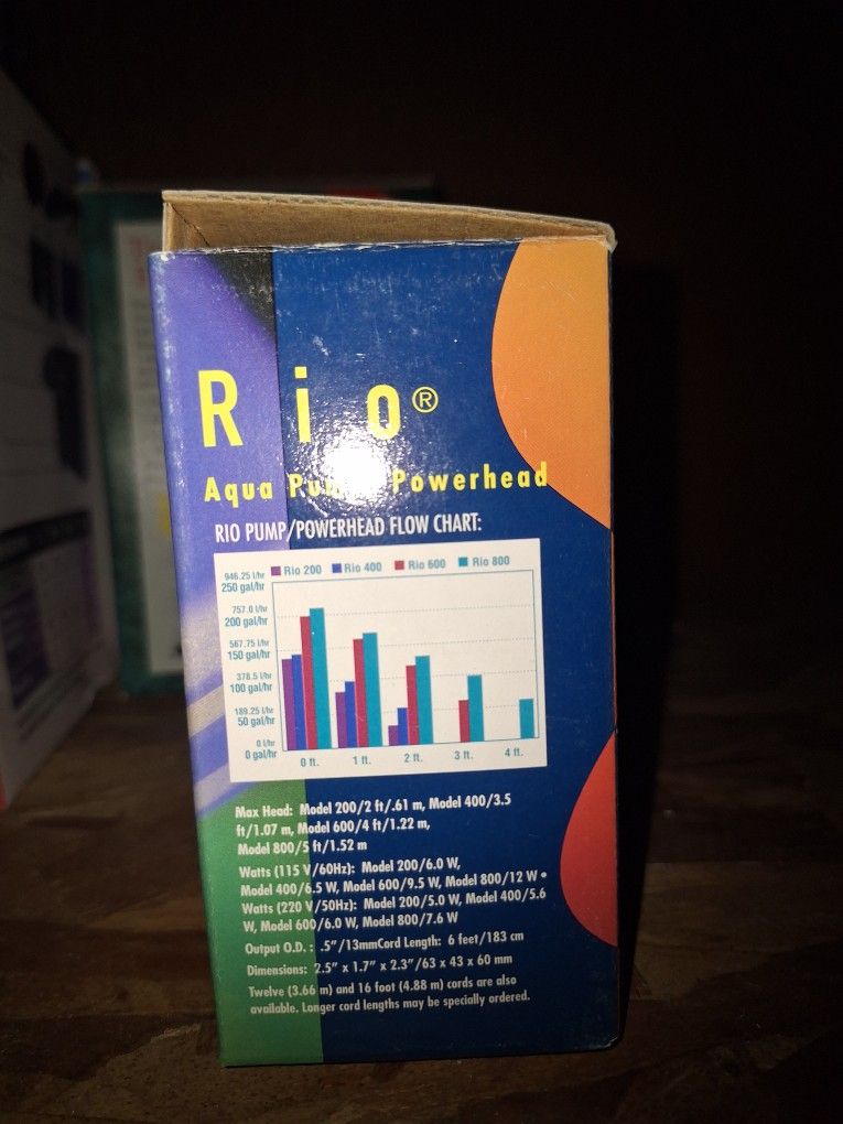 New Old Stock RIO 600 Pump Powerhead $10