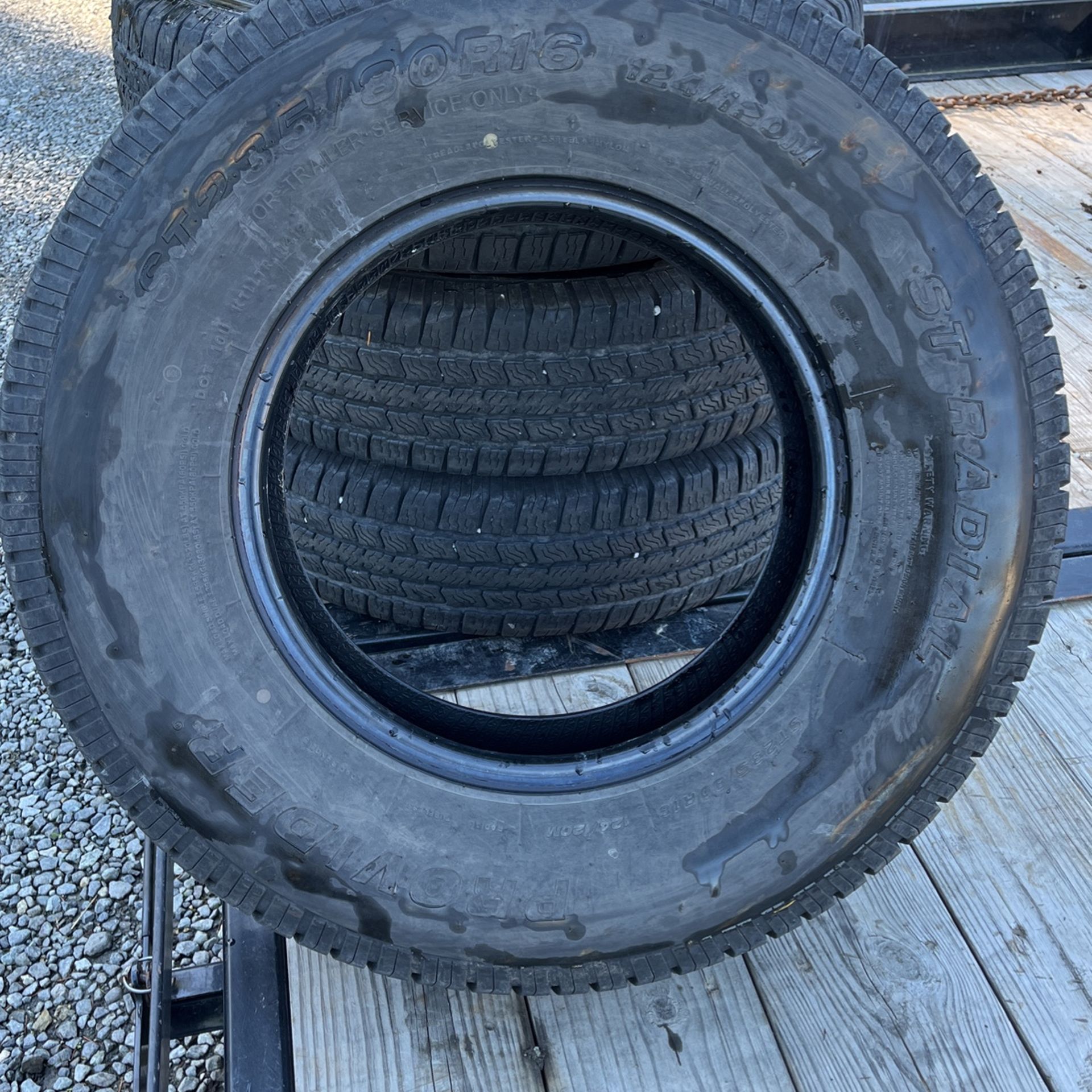 Trailer Tires 235 80 16 for Sale in Eatonville, WA OfferUp