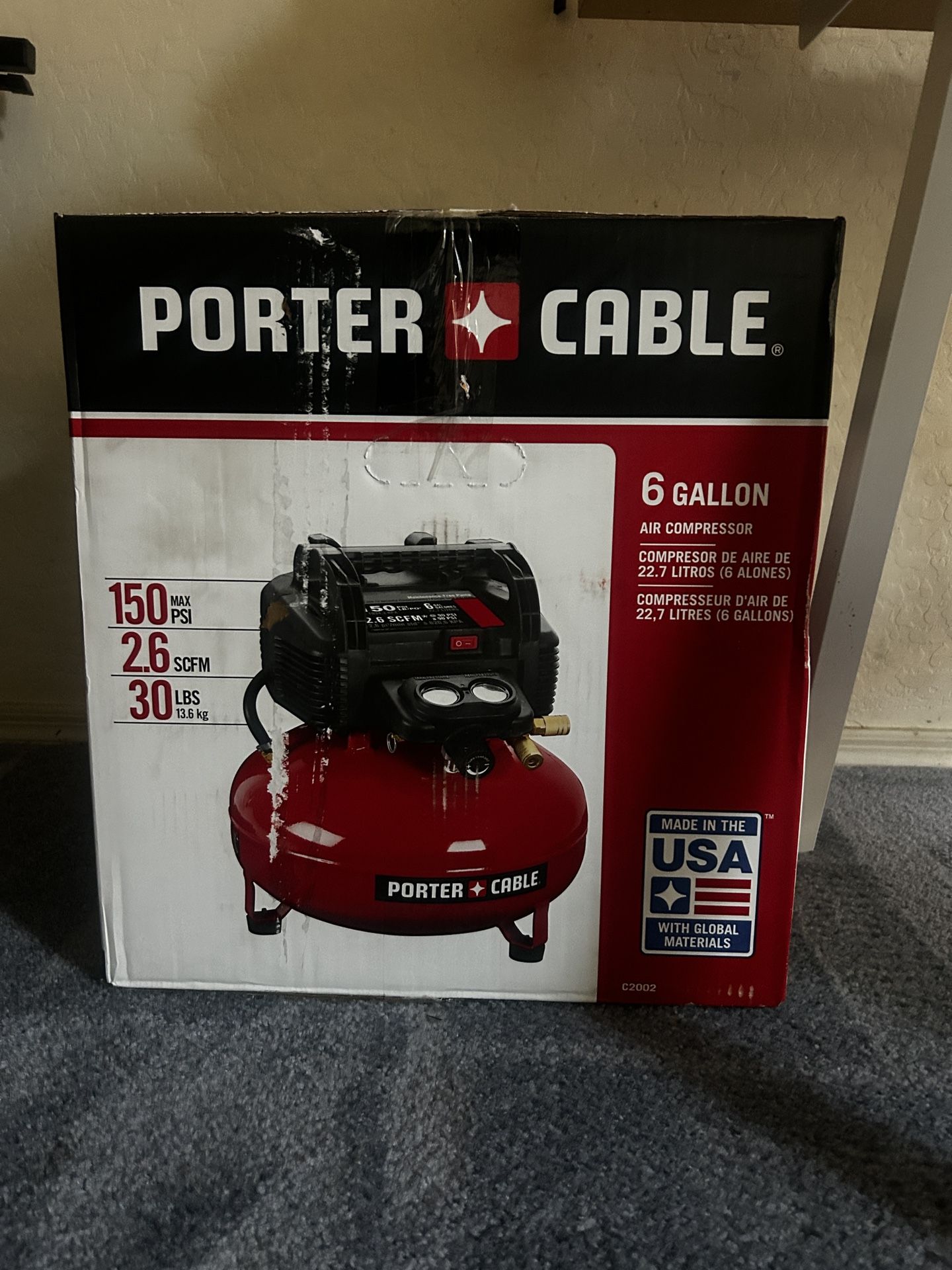 Porter Cable air compressor