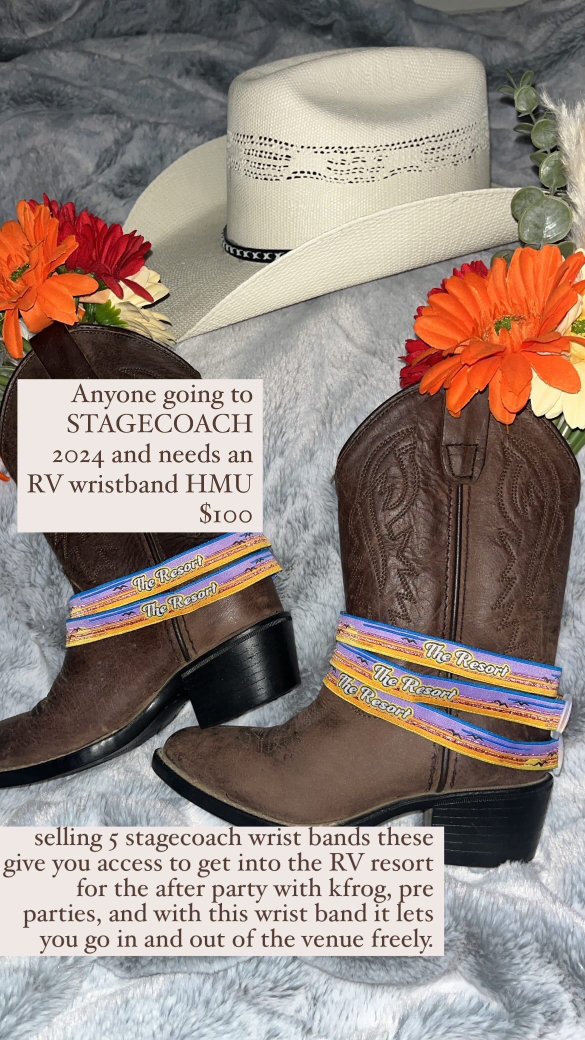 RV Wristbands For Stagecoach 