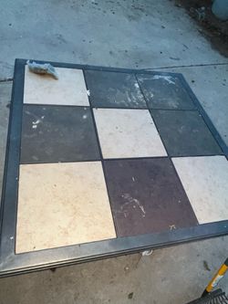 Tile And Metal Outdoor Furniture Dining Room Set