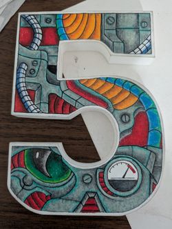 Wall Hanging Hand Drawn Art