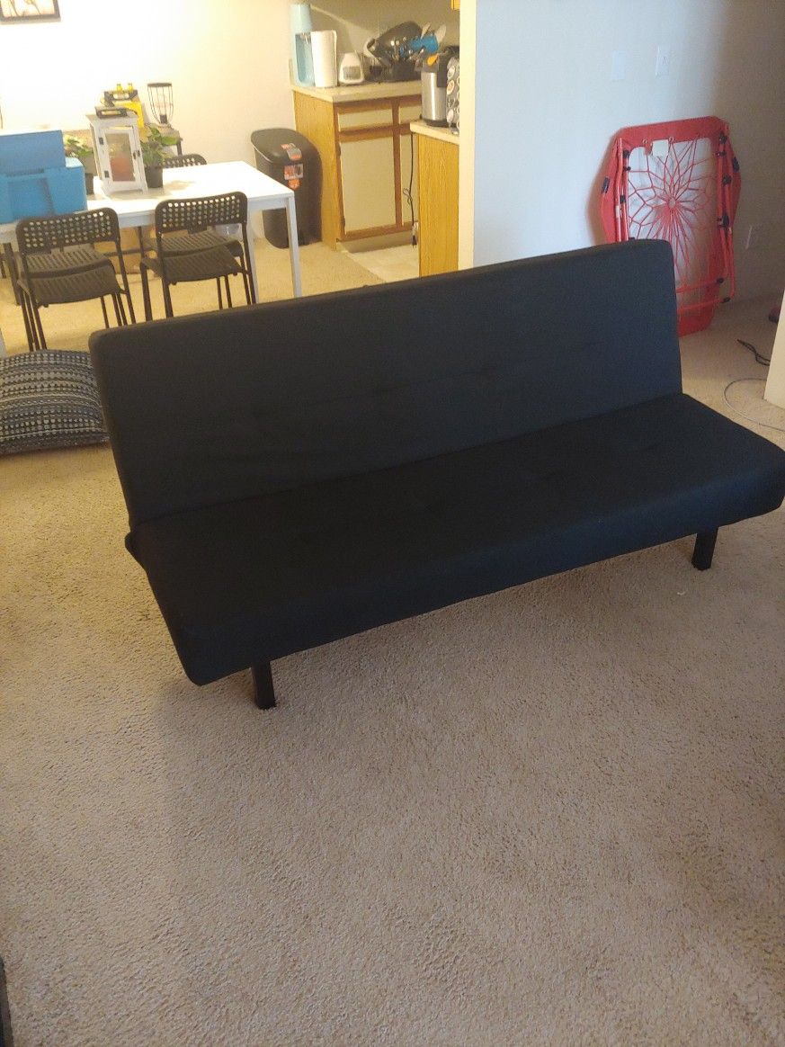 FUTON (BLACK, IKEA)