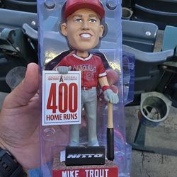 Mike Trout 400th home run bobblehead