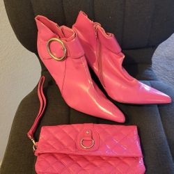 Pink Lowrise Boots