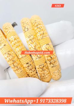 Gold 21k solid gold 80grams Bracelet 20g each $130 per gram