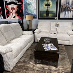 Stunning reclining sofa set! $1499 🛋️📦 More colors available!