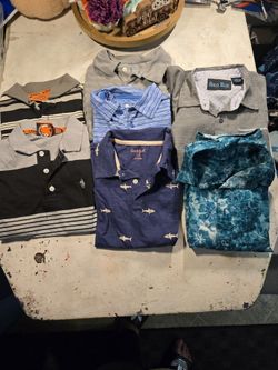 Boys mixed collard shirt lot Size 8