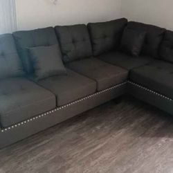 L Shape Sectional Sofa Couch 