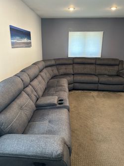 L SHAPE SECTIONAL COUCH