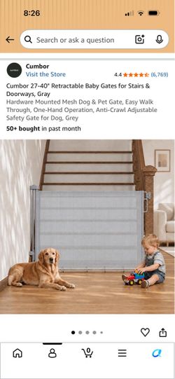 Baby Gate 27-40", Gray