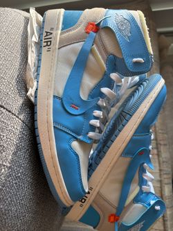 Fashion shoes 1 Retro High OG 'UNC' - White/University Blue