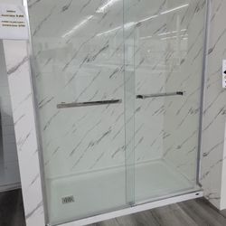 Shower Base Set And Glass Doors 