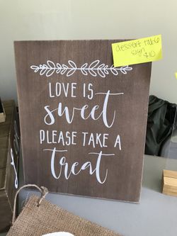 Wedding signs