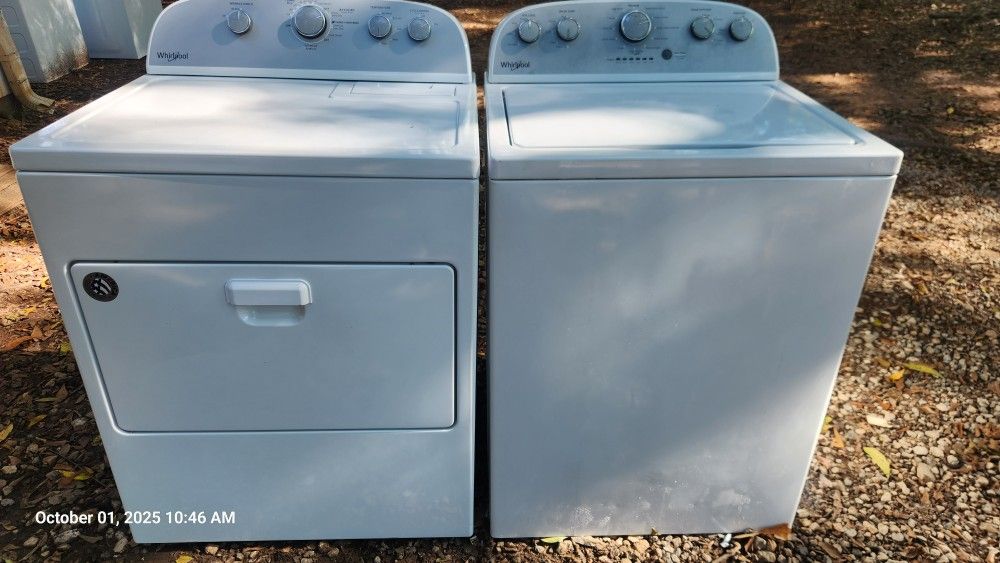 Whirlpool Washer & Dryer Electric 4 Prong Or 3 Prong Set