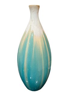 Blue and Cream / White Vase 