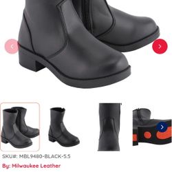 Milwaukee Performance Women's Motorcycle Boots