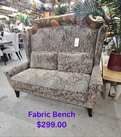 Bench FabricWe are located at 2811 East Bell road. Another Time Around Furniture.
