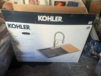 New Open-Box Kohler Provo 33” Workstation Kitchen Sink (NO FAUCET)
