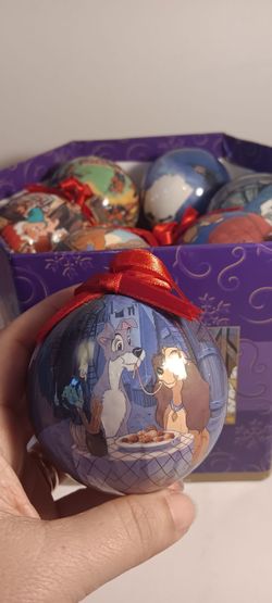 Disney Enchanted christmas ornament set in original box