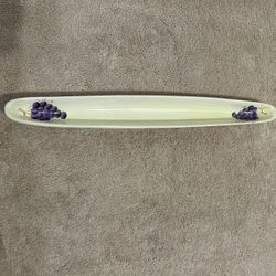Ceramic Olive Boat Tray Measure: 15” (L) 2” (W)