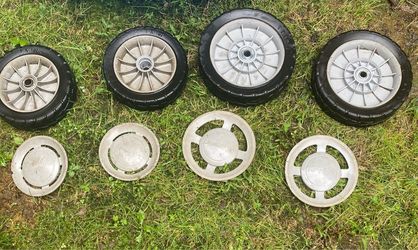 Free lawnmower wheels