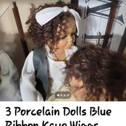 3 Porcelain COLLECTIBLE dolls