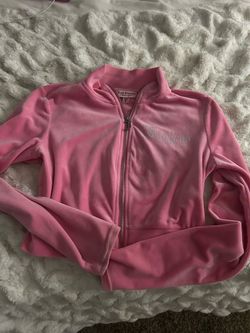 Size S Juicy Couture Pink Velour Zip-Up