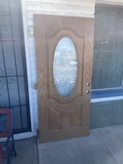 Front wooden door
