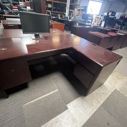 L Shaped Desk Solid Wood Desk