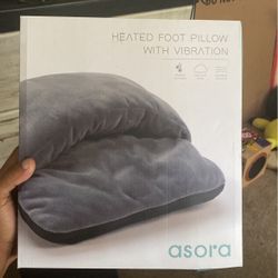 Heated Foot Pillow With Vibration