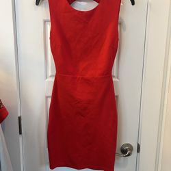 Lulus Red Backless Dress size 6