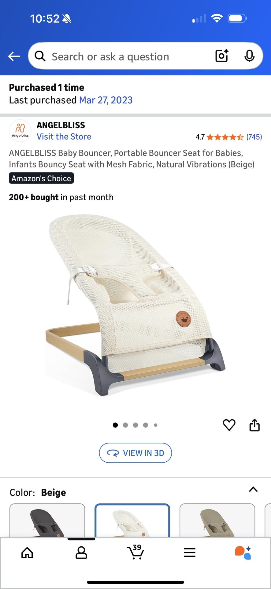 Angelbliss Baby Bouncer