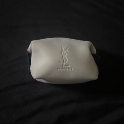 YSL Yves Saint Laurent Perfumes Light Grey Pouch - NEW!