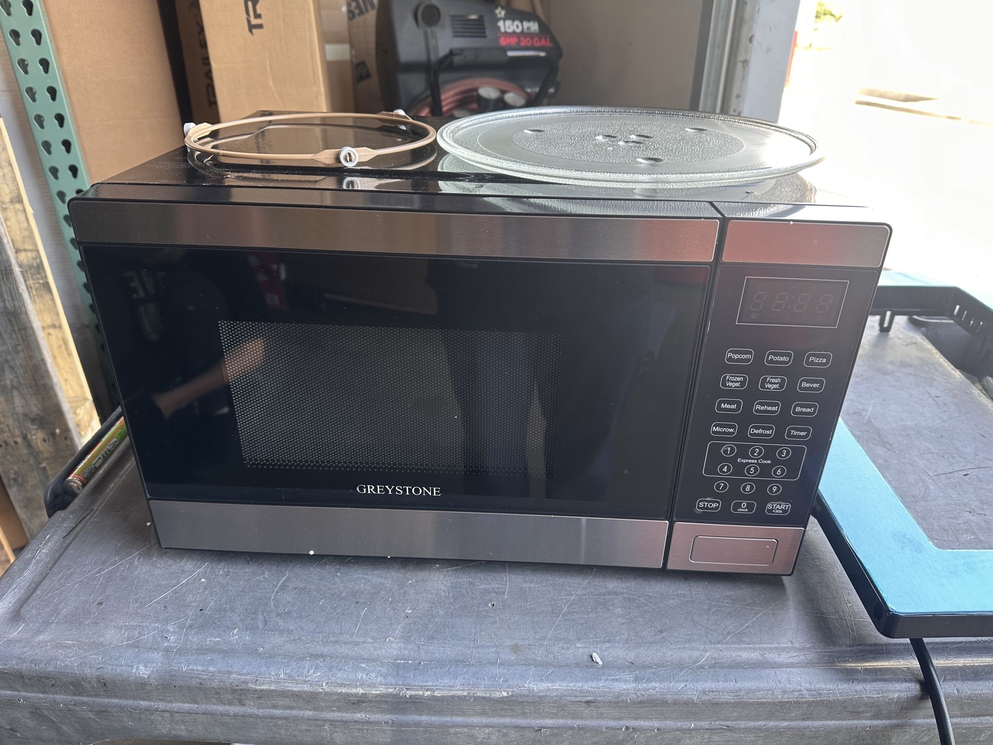 Furrion LLC Microwave Oven 107848 Greystone; 0.9 Cubic Foot Capacity; 900 Watts With trim kit