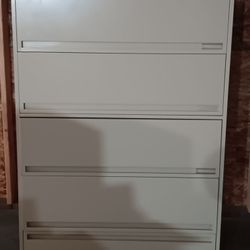 5-Drawer Horizontal File Cabinet