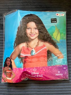 Disney Princess Moana Kids Costume Wig