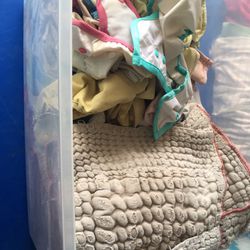 Bin Of cloths Diapers: Covers And Organic Inserts 