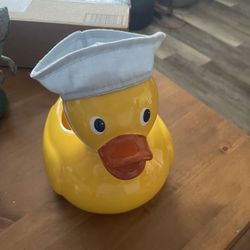 Duck With Hat Porcelain 