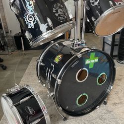 4 Piece Drum Kit Set