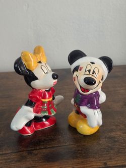 Vintage Mickey & Minnie Salt & Pepper Shakers
