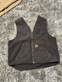 Vintage Carhartt Sherpa Lined Vest XL